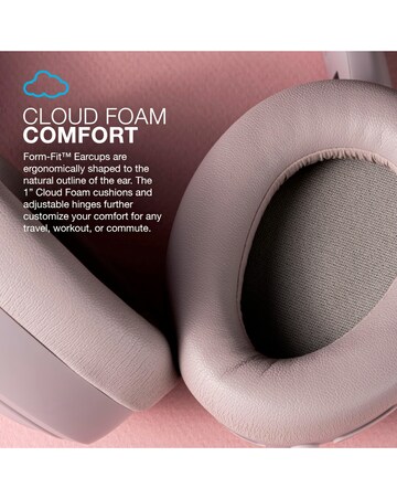 JLab JBuds Lux Active Noise Cancelling Over-Ear Headphones - Mauve