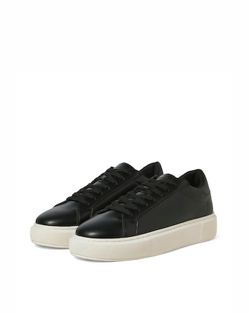 Jack & Jones Aspire Cupsole PU Trainer - Black