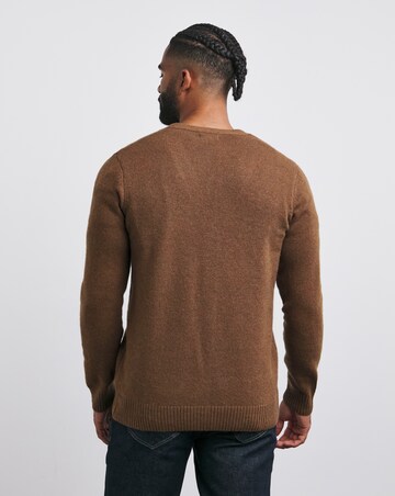 Brown Lambswool Cardigan