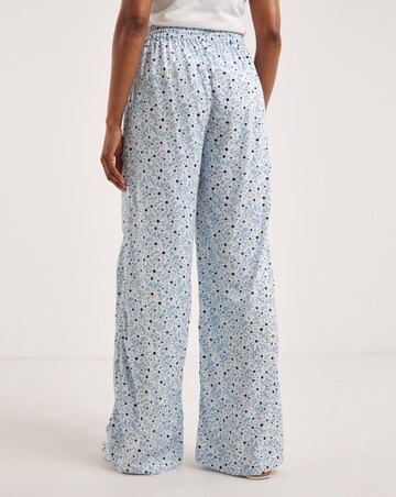 Spun Viscose Pull On Wide Leg Trouser