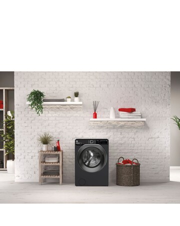 Hoover H-Wash & Dry 500 HD 496AMBCB/1-80 9+6Kg, 1400rpm Washer Dryer - Black