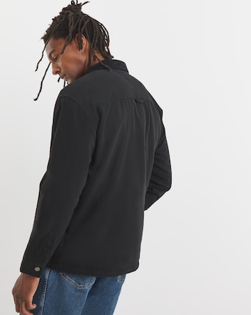 Tommy Jeans Black Canvas Cord Overshirt - Black