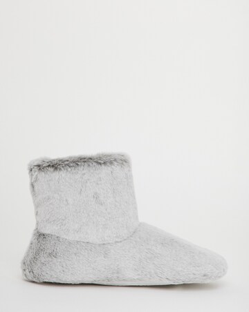 Lilo Fluffy Bootie Slippers - Wide Fit (E)