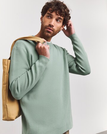 Sage Soft Touch Crew Neck Jumper