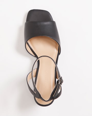 Ankle Strap Block Heel Sandal - Wide Fit (E)