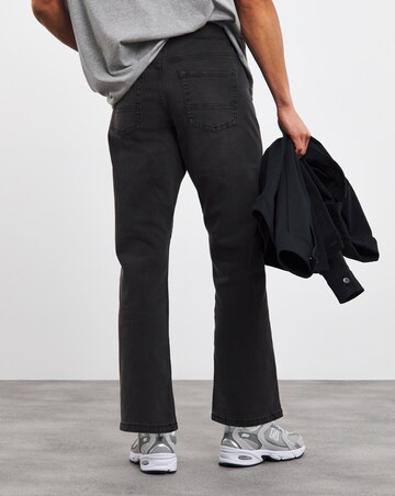 Blackwash Loose Fit Stretch Jeans