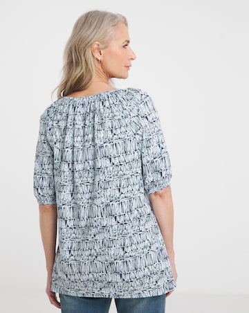 Julipa Pure Cotton Scoop Neck Top