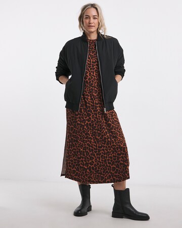 Soft Touch Half Sleeve Midi T-Shirt Dress