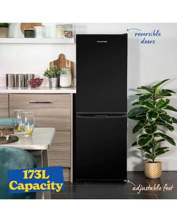 Russell Hobbs RH145FF501E1B 50cm Fridge Freezer Black - 144cm Height