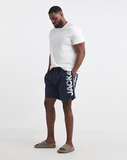 Jack &amp; Jones Maui Logo Swim Short - Navy