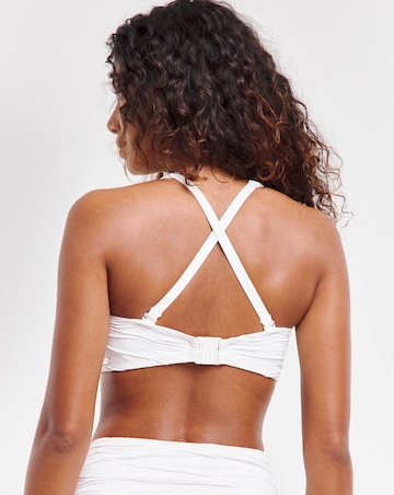 Fantasie Beach Waves Bandeau Bikini Top Linen