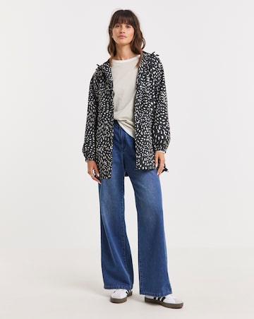Printed Short Lightweight Raincoat