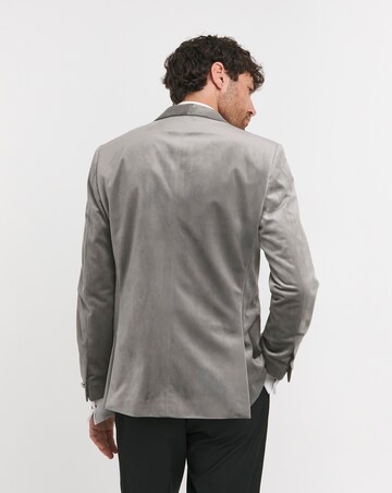 Velvet Satin Lapel Shawl Collar Blazer