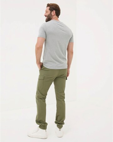 FatFace Kent Cuffed Cargo Trousers - Olive Green