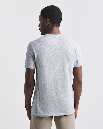 Union Textured Stripe T-Shirt- Indigo/ White