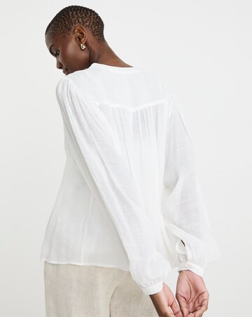 Textured Batwing Top