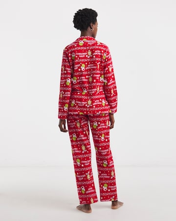 Grinch Button Through Pyjama Set
