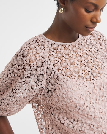 Bubble Sleeve Lace Top