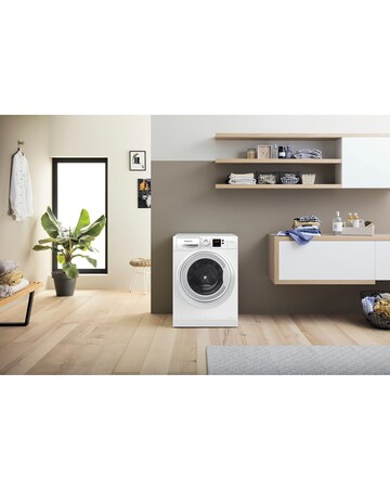 Hotpoint NSWM 864CWUKN, 8kg, 1600rpm Washing Machine - White + install