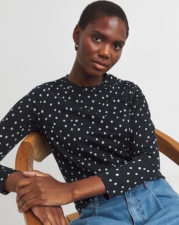 Spot Crew Neck Long Sleeve T-Shirt