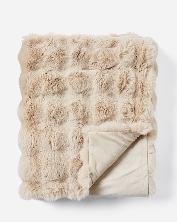 Gray & Osbourn Bubble Faux Fur Throw
