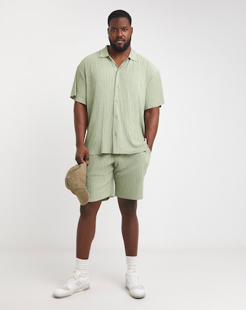 Jack & Jones Abery Plisse Shorts - Sage