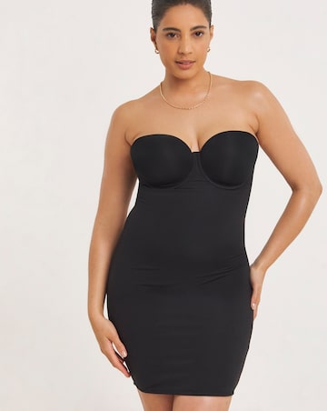 Figleaves Smoothing Padded Multiway Shaping Slip (B-F) Black