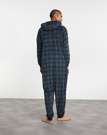 Check Fleece Onesie