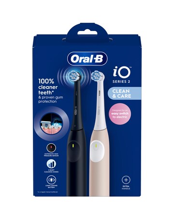 Oral-B iO2 Series Night Black / Calm Pink + Extra Handle