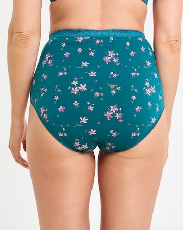 Slimma (4 Pack) Cotton Full Fit Knickers Floral