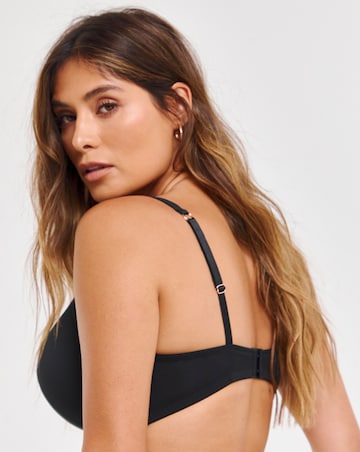 Pretty Secrets (2 Pack) Moulded Plunge Bras (B-F) Black/White