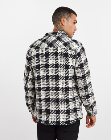 Heavy Textured Check Overshirt