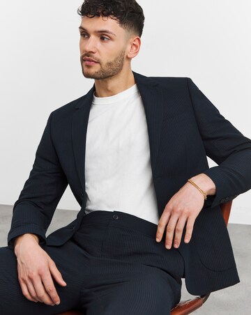 Seersucker Cotton Suit Jacket