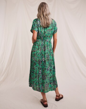 Julipa Textured Crinkle Printed Pocket Dress