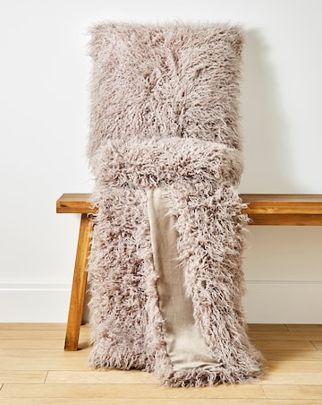 Mongolian Faux Fur Throw