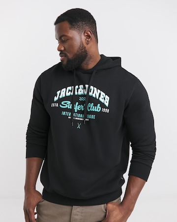Jack & Jones Logo Hoodie - Black