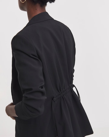 Adjustable Cinched Waist Blazer