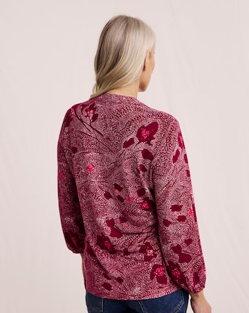 Julipa Pintuck Printed Top