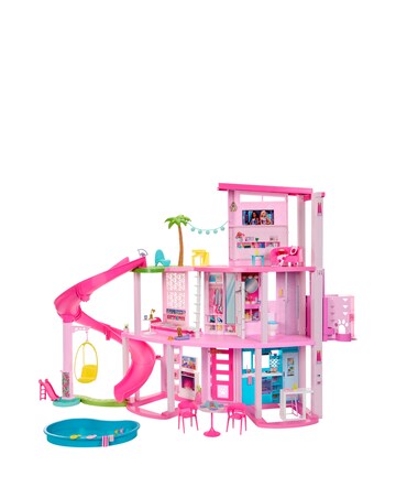 Barbie Dreamhouse Playset with 75+ Accessories & 3-Story Slide