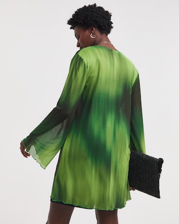 Printed Mesh Cover Up