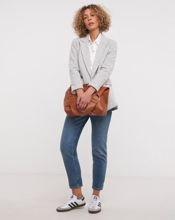 Easy Double Breasted Boucle Blazer