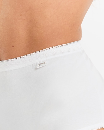 Slimma (4 Pack) Cotton Full Knickers Black/White