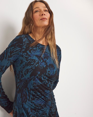 Ruched Seam Detail Midi Dress