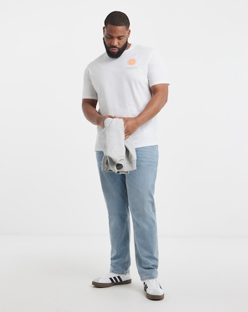 Jack & Jones Saint-Tropez Back Graphic T-Shirt - White