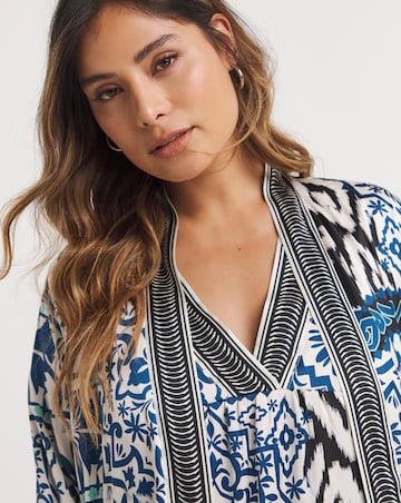 Stretch Satin Kimono Tie Gown