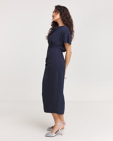 Joanna Hope Draped Midi Dress