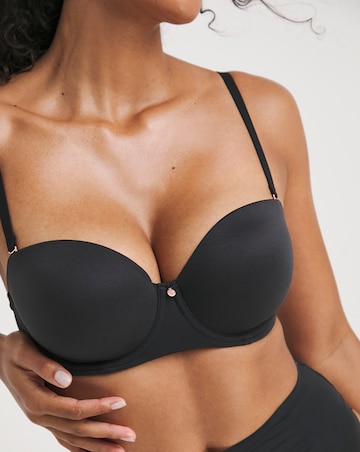 Figleaves Smoothing Multiway Balcony Bra (B-GG) Black