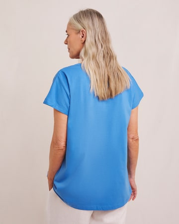 Julipa Cut Out Pure Cotton T-Shirt