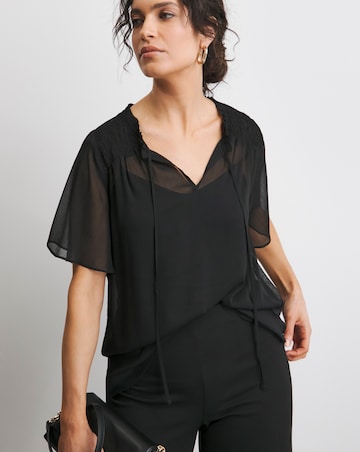 Chiffon Short Sleeve BLouse