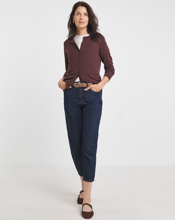 Coffee Crew Neck Cardigan